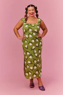 ROBE LOURDES TULIP BLOOM -Citron Style Promos Boutique MML SUMMER 230323 1342 scaled