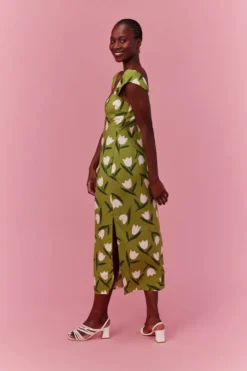 ROBE LOURDES TULIP BLOOM -Citron Style Promos Boutique MML SUMMER 230323 1418 scaled