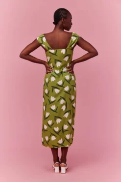 ROBE LOURDES TULIP BLOOM -Citron Style Promos Boutique MML SUMMER 230323 1434 scaled