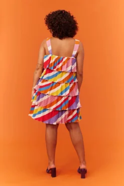 ROBE LISE RAYURES MULTI -Citron Style Promos Boutique MML SUMMER 230323 1570 scaled