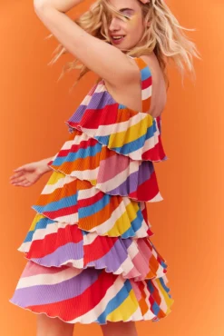 ROBE LISE RAYURES MULTI -Citron Style Promos Boutique MML SUMMER 230323 1919 scaled