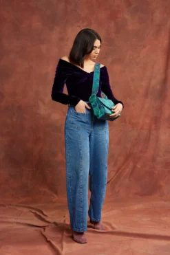 SAC GINA FLEURS DAMASSÉ