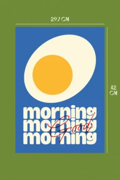 AFFICHE A3 GOOD MORNING 6 AFFICHE A3 GOOD MORNING -Citron Style Promos Boutique Mock upA3 GoodMorning 1 scaled