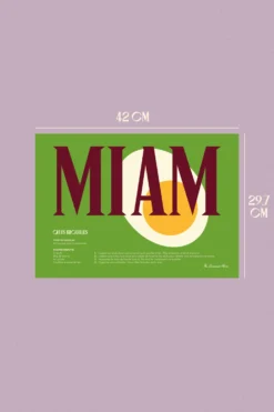 AFFICHE A3 MIAM -Citron Style Promos Boutique Mock upA3 MIAM 1 scaled