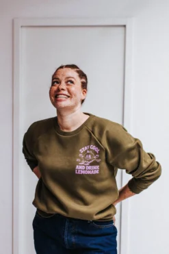 SWEAT HENRI KAKI -Citron Style Promos Boutique PER Henri 1 scaled