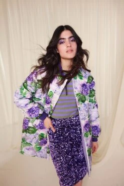 MANTEAU NINE FLEURS 90'S -Citron Style Promos Boutique TABLEAU 1 12772biscopieSH