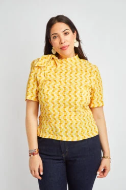 Haut Sylvia -Citron Style Promos Boutique large A 4
