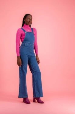 Combinaison Fiona -Citron Style Promos Boutique large salopette fiona medium blue stretch